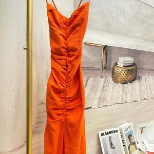 Bec&bridge orange dress